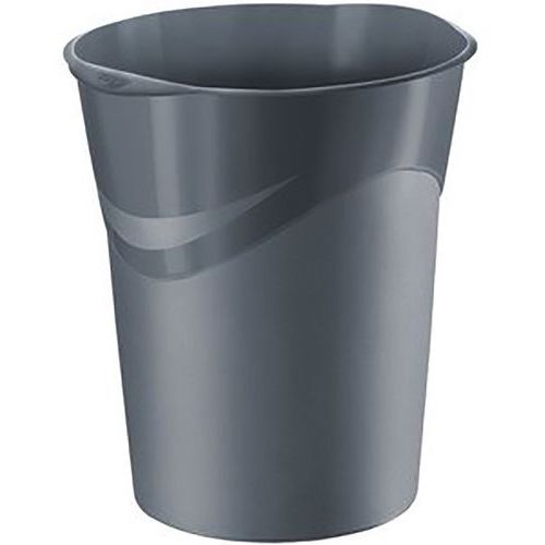 Corbeille à Papier Gris Orage - 14l - Cep