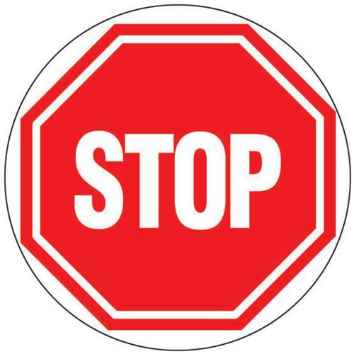 Novap - Panneau Interdiction Stop Rond Rigide - Diamètre 450 mm - Signalétique Sécurité ISO 7010