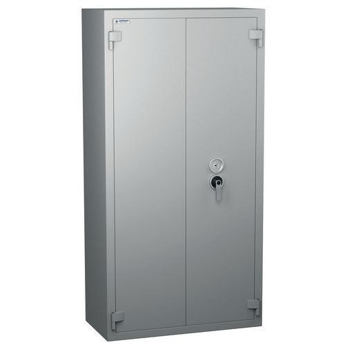 Hartmann Tresore - Armoire Forte Coupe Feu Super Protect 700 - 680L - Serrure à Clé - Gris - 230kg