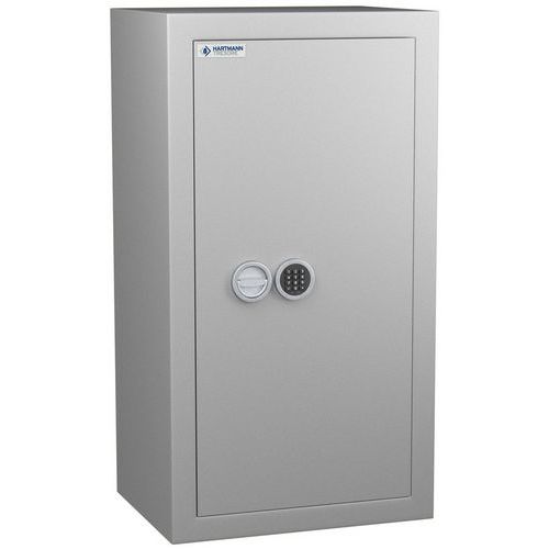Hartmann Tresore - Coffre-fort Vulcain 205L - Serrure à code - Gris - 210 kg - Protection feu VDS
