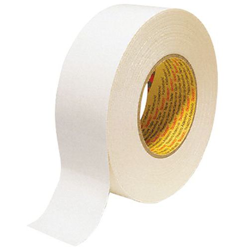 3M - Ruban Toilé 389 Blanc - 50 mm x 50 m - Imperméable et Résistant