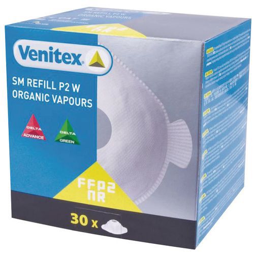 Boite De 30 Filtres Ffp2w Spider Mask