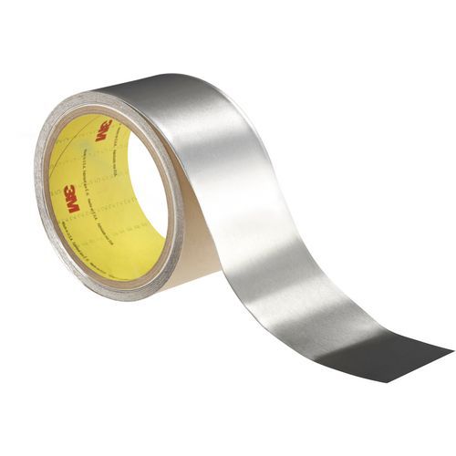3M - Ruban Antivibratoire 2552 - 50 mm x 50 m - Aluminium - Réduction des Vibrations