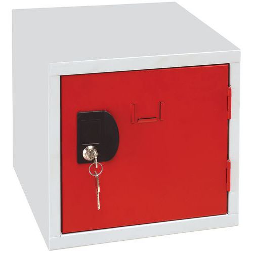 1 Casier Cube Individuel - 305x305x305 Mm - Rouge