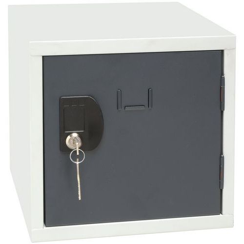 1 Casier Cube Individuel - 380x380x380 Mm - Anthracite