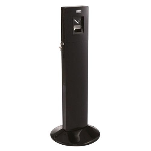 Rubbermaid - Cendrier Sur Pied Hauteur 107 Cm Noir