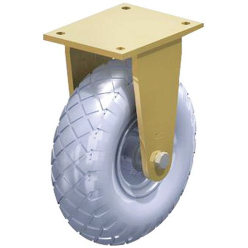 Roulette Fixe Pneumatique Jante Tole Diam 310mm