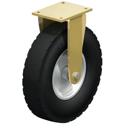 Roulette Fixe Pneumatique Jante Tole Diam 420mm