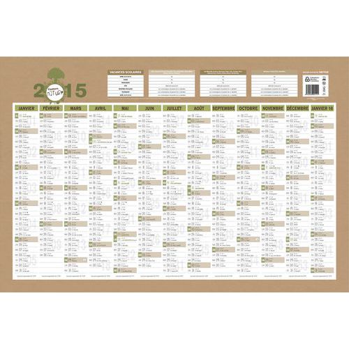 EXACOMPTA Calendrier Evasion avec illustrations 43 x 33,5 cm