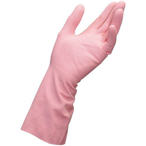 Paire De Gants De Manutention Menagers Latex - Rose Taille 9
