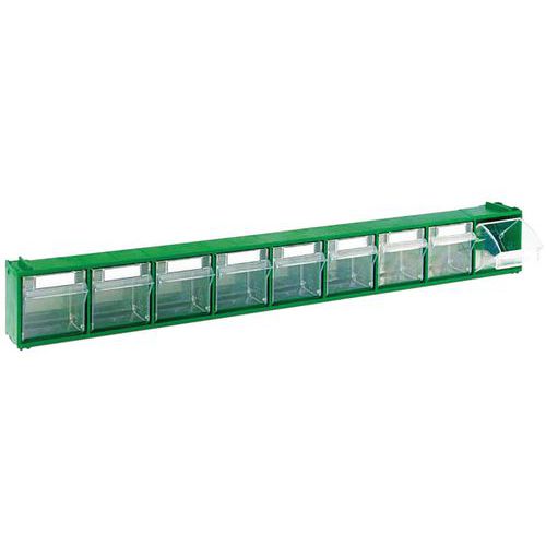 Bloc Madia A 9 Tiroirs Coloris Vert