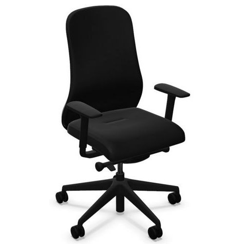 Siège De Bureau Souly Swivel Noir Assise Noire