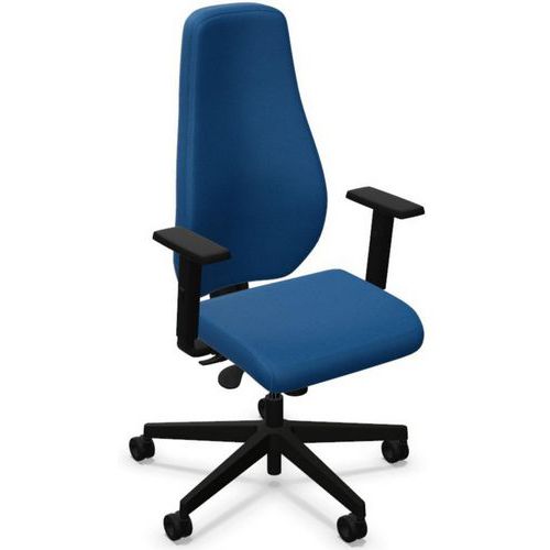 Siège De Bureau Bjarg Swivel Bleu Avec Accoudoirs