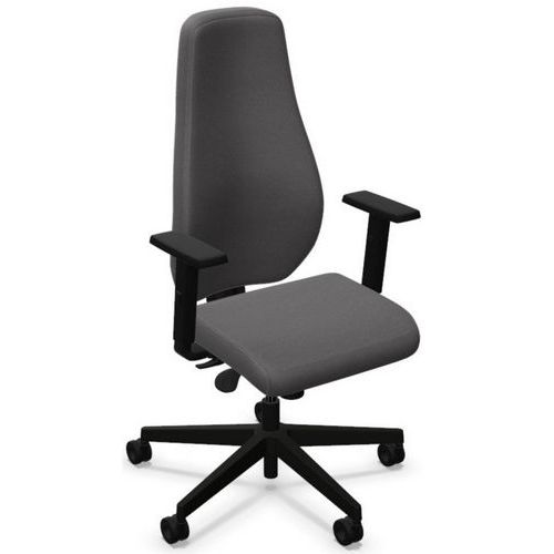 Siège De Bureau Bjarg Swivel Gris Avec Accoudoirs