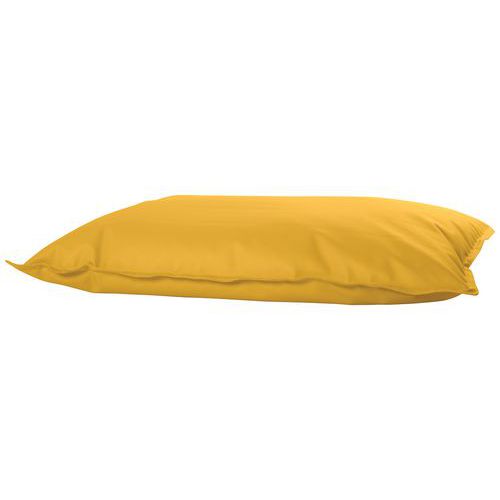 Pouf Cuscino Souple Tissu Simili Cuir Jaune