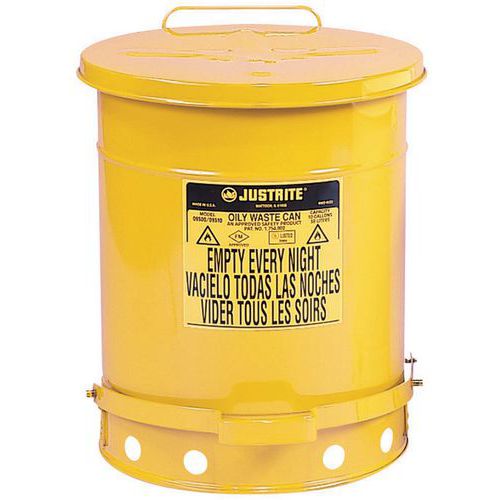 Poubelle Jaune Pour Déchets Huileux 79l