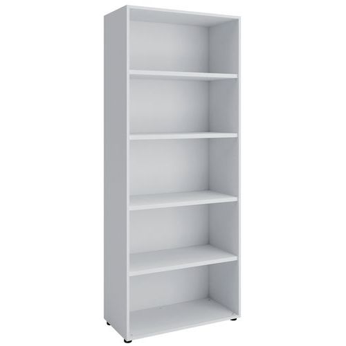Bibliothèque Open - Blanc et blanc/ hêtre Bibliothèque Open - Blanc et blanc/ hêtre