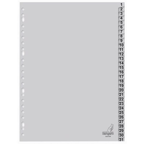 Intercalaire Numérique 1-31 Nb Div.:31 Pr Ft:a4