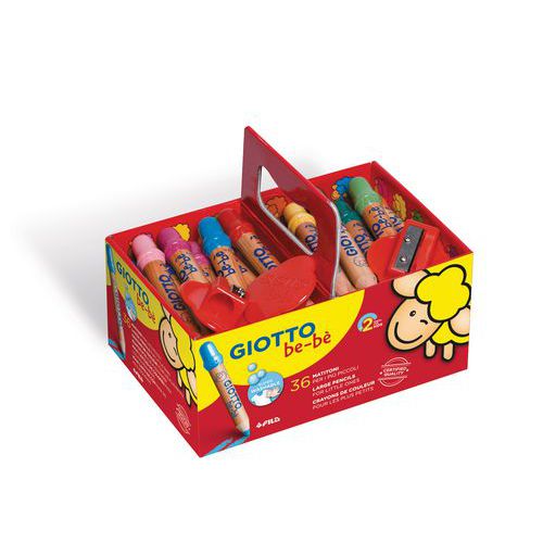 Schoolpack 36 crayons Giotto Bébé mine géante: 7 mm thumbnail image 1