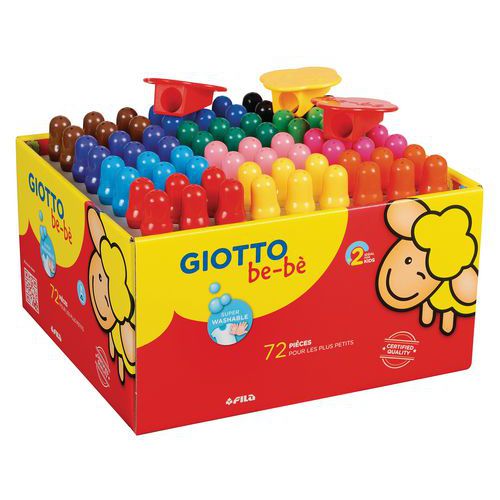 Schoolpack 72 crayons gros module Giotto Bébé thumbnail image 1