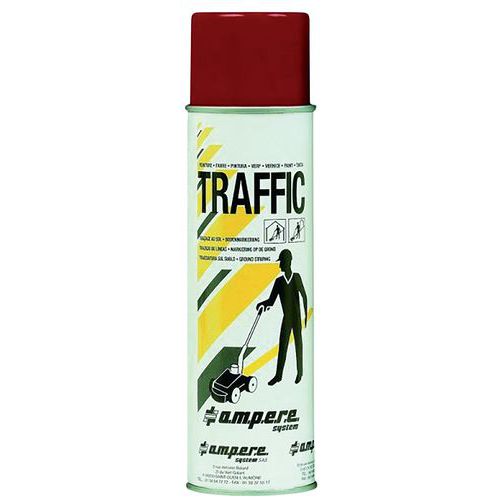 Peinture Traçage Sol Traffic 650ml Rouge