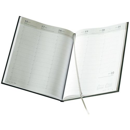 Exacompta Agenda journalier JOURNAL 29/1 - 21 x 29,7 cm - Noir - 2024