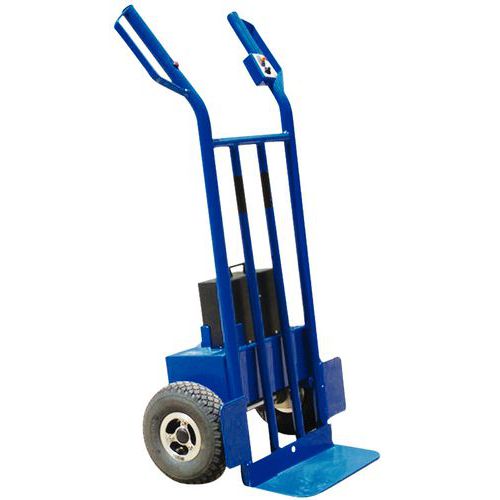 Diable motorisé - Capacité 300 kg - Roues pneumatiques - Acier - 3 ans de garantie