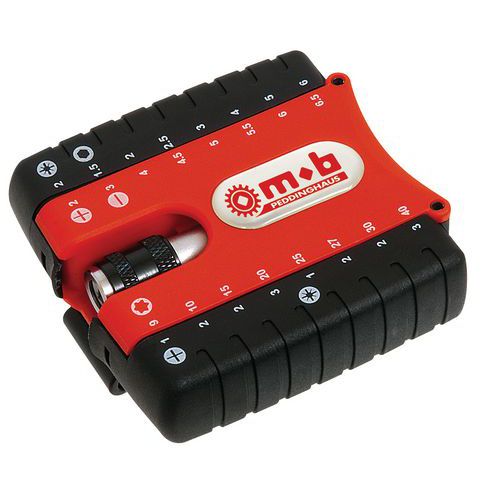 Mob 1 Boîtier 32 Embouts De Vissage + Porte Embout Magnétique