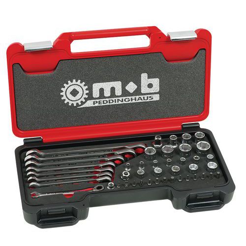 Mob 1 Coffret De Clés Mixtes à Cliquet Et Douilles + Adaptateurs