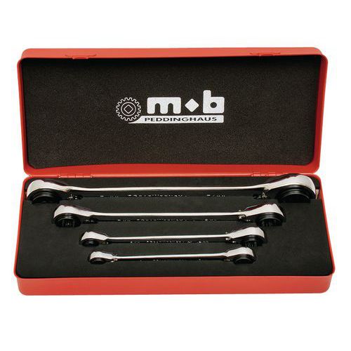 Mob 1 Coffret Métallique De 4 Clés à Cliquet 4x4