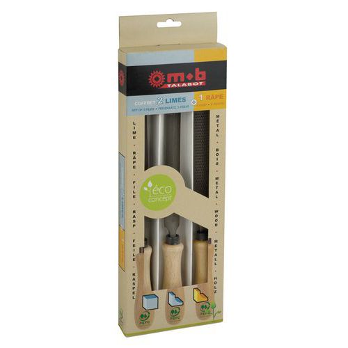 Mob 1 Jeu De 2 Limes + 1 Râpe - Boîte