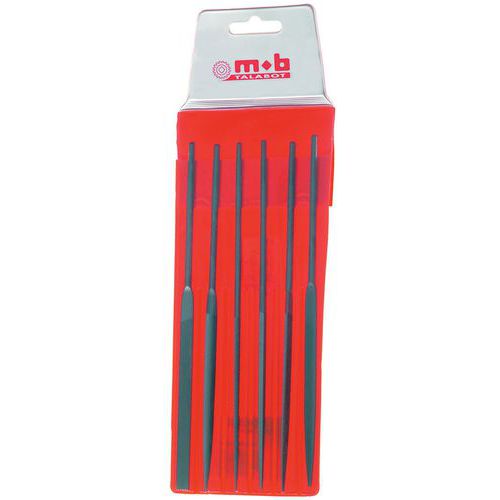 Mob 1 Jeu De 6 Limes Aiguilles - Longueur 140mm - Mob