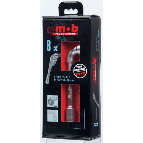 Mob 1 Jeux De Clés à Pipe Débouchées 6x6 Pans