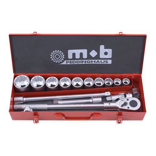 Mob 1 Coffrets Métalliques 3/4 16 Pièces