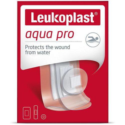 Leukoplast - Pansement étanche transparent - 20 pièces - Protection durable et discrète