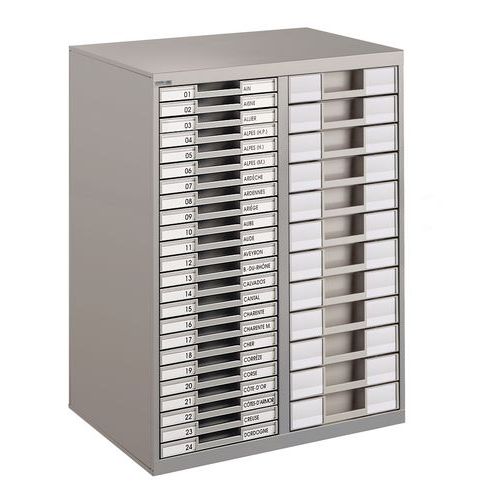 Module Dble H=78cm Gris Clair/ 24 T H=3cm+12t H=6cm Gris Cla