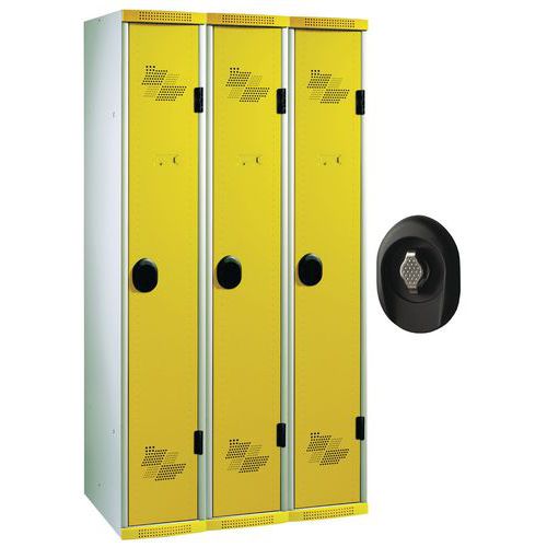 Vest Mono Ip Socle 3 Col L900x H1800xp500 Pcad Enas Gris/jau