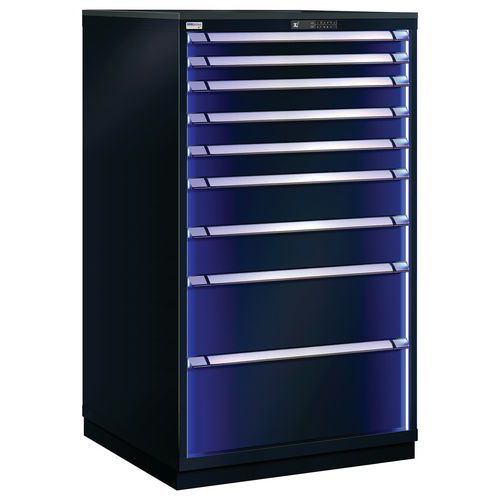 Armoire 9 Tiroirs Blue Line L 805 X 140x 695 Cm Noir