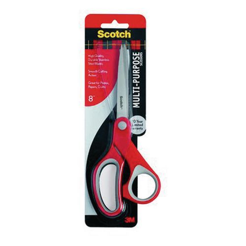 Scotch - Ciseaux Comfort 20cm Ambidextres - Lame Acier - Précision et Confort