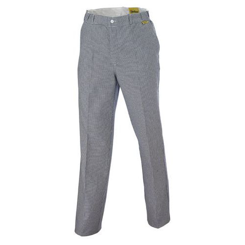 Pantalon Cuisinier Cx Bleu/blanc T44
