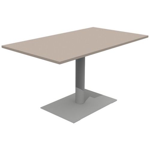 Table Mano 140x80 T6 - Strat Abs Praline/gris 9006