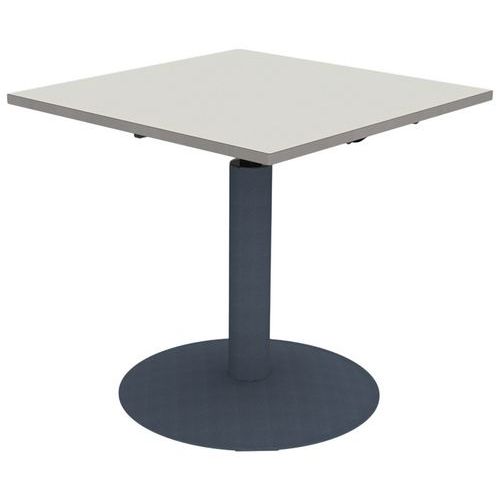 Table Mano Rég. 80x80 Strat Alaisé Gris Perle Gris/ns