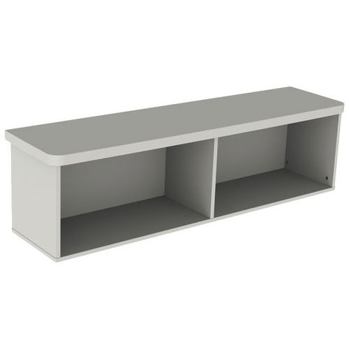 Mobidecor - Étagère buffet 3P Danaé Signature - Gris Perle - 152x42x39cm - Éco-responsable