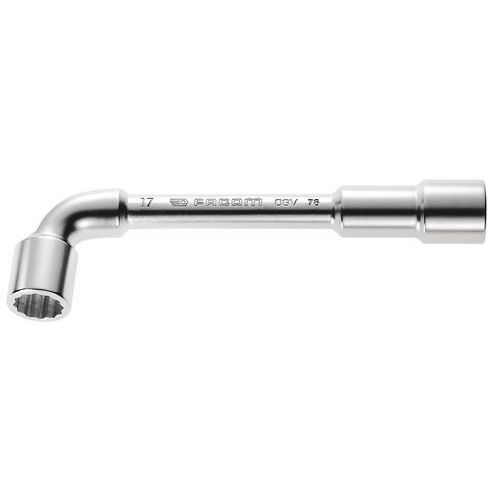 Facom - Clé à pipe débouchée forgée 12 x 6 pans - 36 mm - 370 mm - Usage serrage