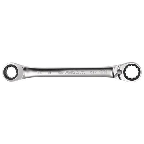Facom 1 Clés Polygonales à Cliquet Inclinées à 15Â° En Pouces Facom