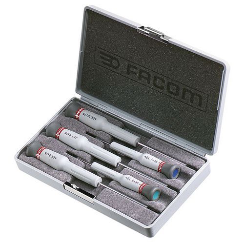 Facom 1 Coffret De 5 Tournevis Micro-techÂ® TorxÂ® Facom