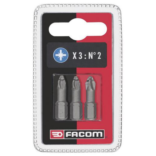 Facom 10 Jeux De 3 Embouts Ed Pour Vis PozidrivÂ® - Facom Facom