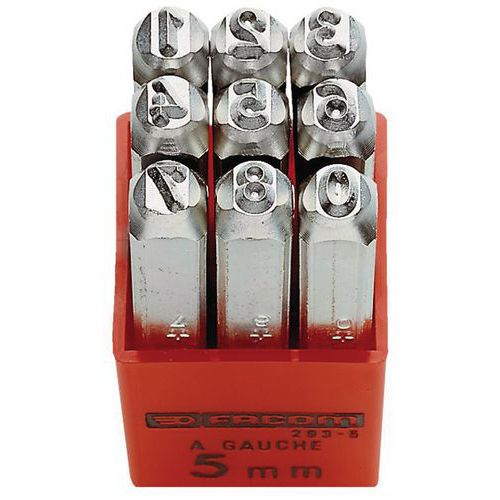 Facom 1 Jeu De 9 Chiffres à Frapper Facom