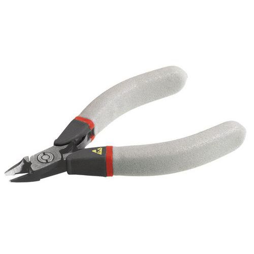 Facom - Pince coupante ESD allongée effilée 426.E - 110 mm - Coupe de précision pour Cu-Ni Ø 0,1-1,2 mm