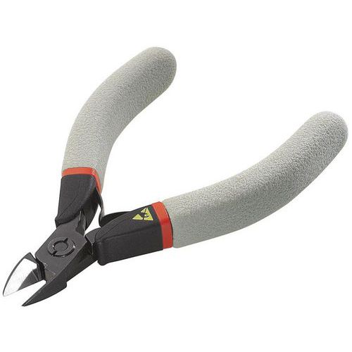 Facom - Pinces coupantes ESD allongées 435.RE - 110 mm - Coupe de précision pour électronique